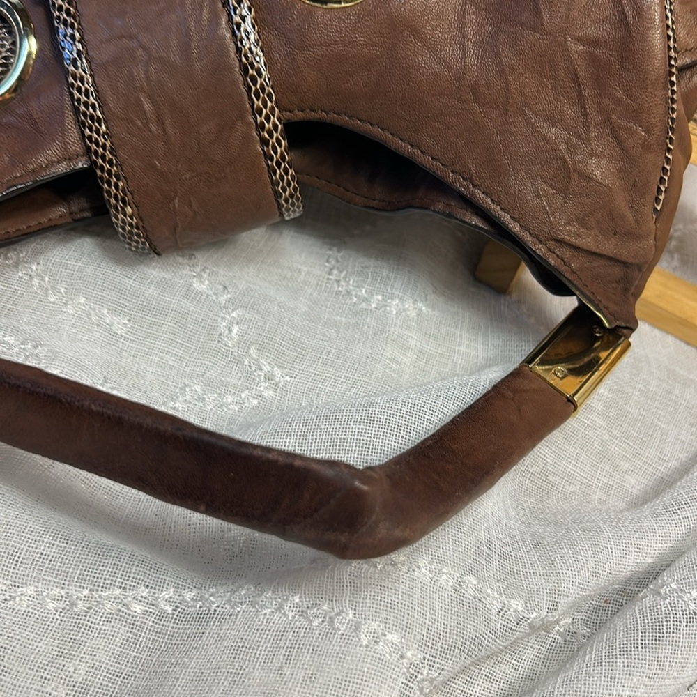 Jimmy Choo buttery soft glove leather with snake strap - Picture 10 of 16
